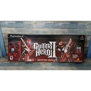 Guitar Hero 2 Red Octane Wired Playstation 2 Guitar And Box